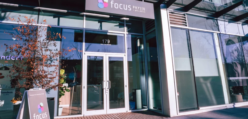 Focus Physio clinic outside at Olympic Village Vancouver